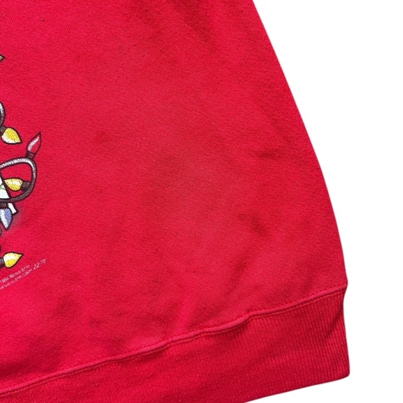 VTG Jerry Leigh Holiday Looney Toones Sylvester Tweety Sweatshirt XL - Picture 5 of 12